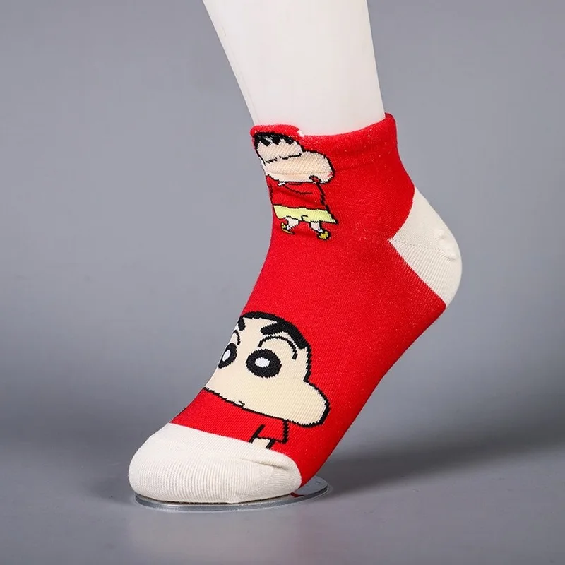 Женские носки с рисунками аниме craion Shin chan Nohara Himawari Nowara Shnnosuke Toru Kazama для весны и