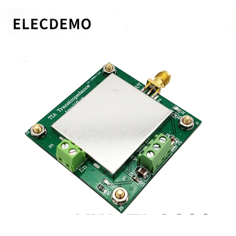 Amplificador de Transimpedance Tlc2201 Módulo de Medição de Corrente Fraca iv Conversão Pré-amplificador Detecção de Luz de Silicone Acessórios p/ quadro de demonstração - Imagem 2