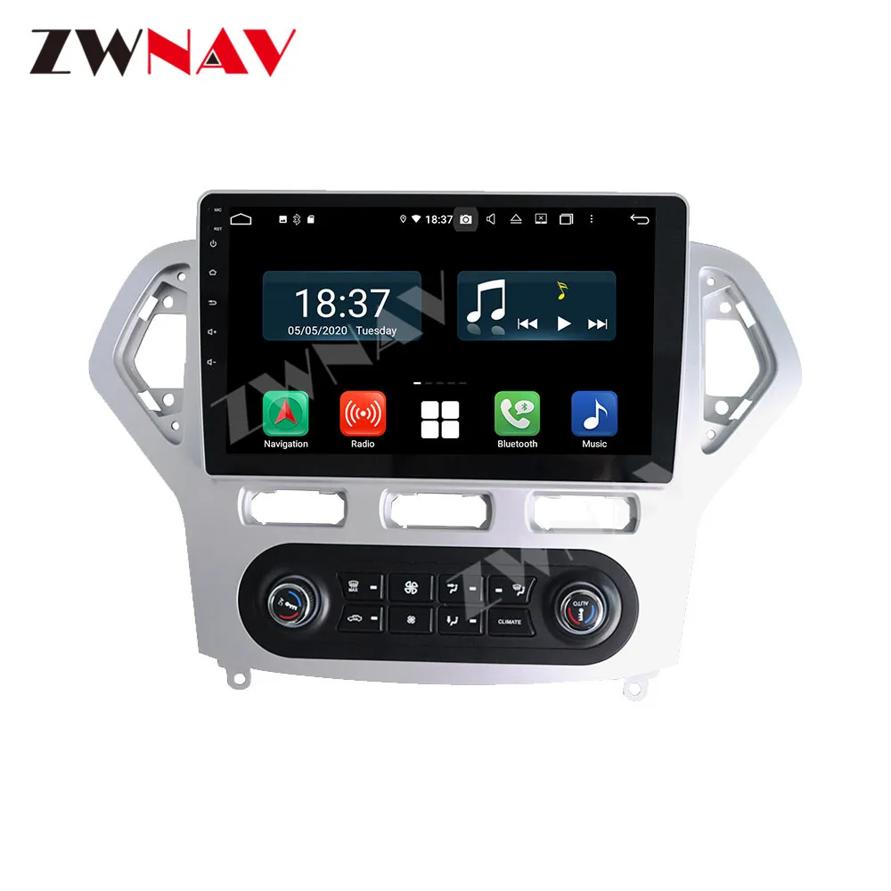 128G Carplay Android 10.0 Screen Player For Ford Mondeo MK4 2007 2008 2009 2010 GPS Navi Auto Audio Radio Music Stereo Head Unit