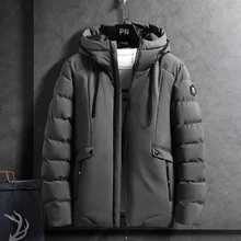 

Brand Winter Warm Jacket Men 2021 Winter Thick Hooded Parkas Mens Fashion Casual Slim Jackets Coats Male Plus Size Overcoats 4XL