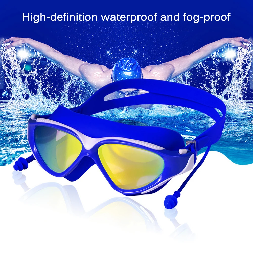 1PC Professional Water Glasses Swimming Goggles Adults Leakproof Comfortable Waterproof Swim UV Anti Fog Adjustable Pool Glasses