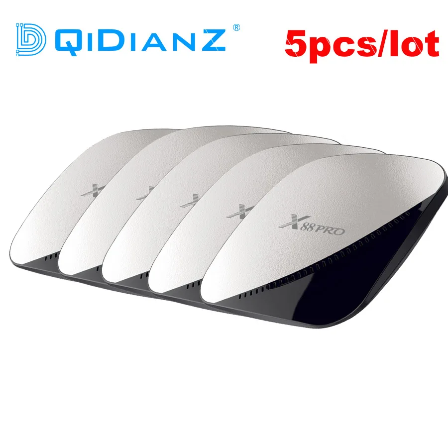 5 шт. X88 Pro Android 9 0 TV Box RK3318 Quad Core 4 Гб 64 Max 2 4G/5G Dual WiFi USB3.0 4K HDR H.265 медиаплеер