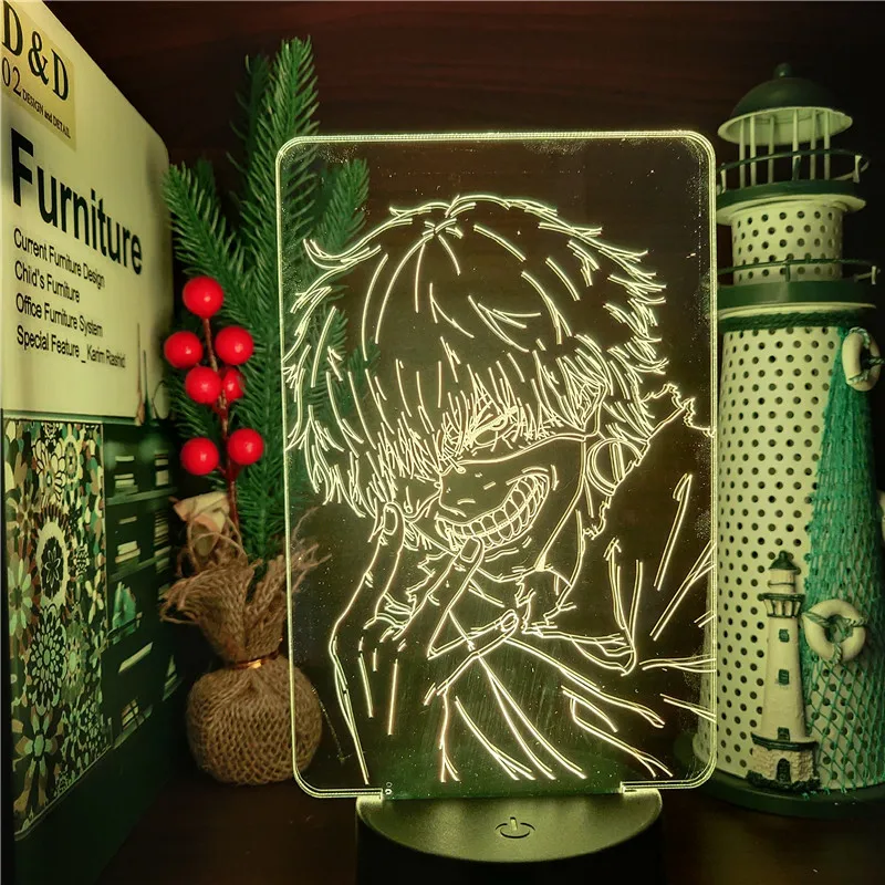   Kaneki  ִϸ̼ , 3D ־ Led 7   , Ȩ  ߰ 