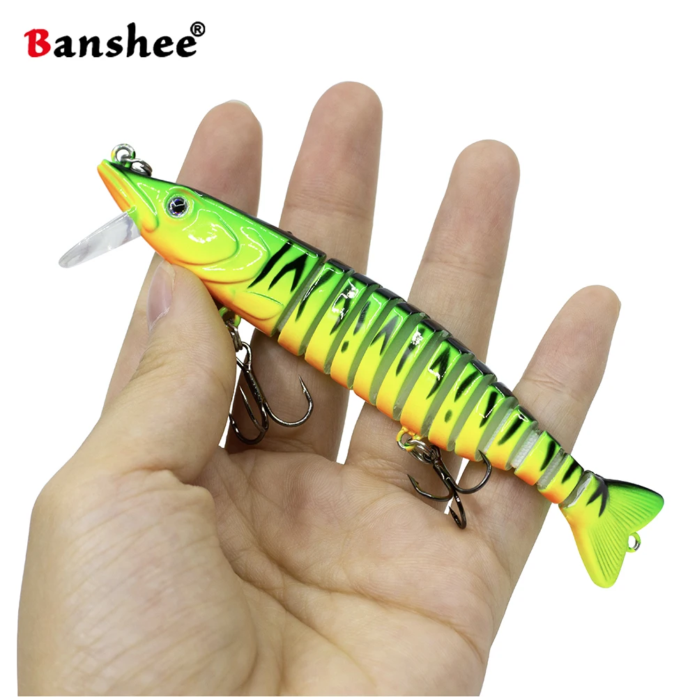 

Banshee 114mm 14g Sinking Wobblers For Trolling/Pike 13 Multi Jointed Swimbait Hard Artificial Baits For Fishing Lure Crankbaits
