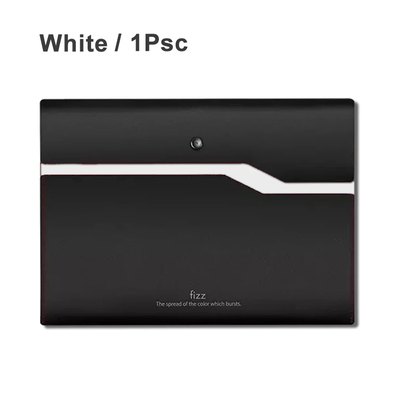 White Xiaomi Fizz цветная двухслойная Сумка для документов 6 цветов водонепроницаемая А4 Сумка для документов Деловая Сумка для документов с зажимом для ручки - Цвет: White