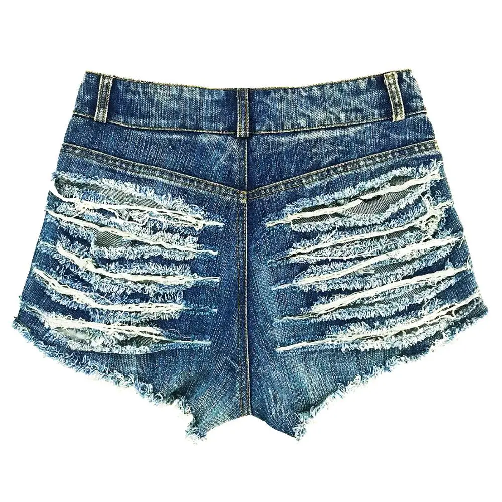 Sexy Club Butt Jeans strappati strappati strappati Jeans corti da donna in  Denim con foro sul culo per donna pantaloncini di Jeans a vita alta Mini  pantaloni di Jeans - AliExpress Women's