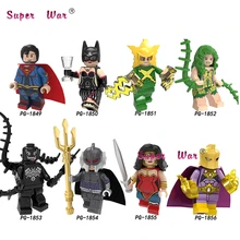 Один супергерой Супермен электро яд плюща яд океан доктор Fate чудо женщина фонарь стрела строительные блоки детские игрушки