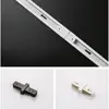 Black White 0.5m 50cm Track for Track Light 2 Wire Rail for Track Lamp L T Universal Power Docking Track Jointer Connector 4
