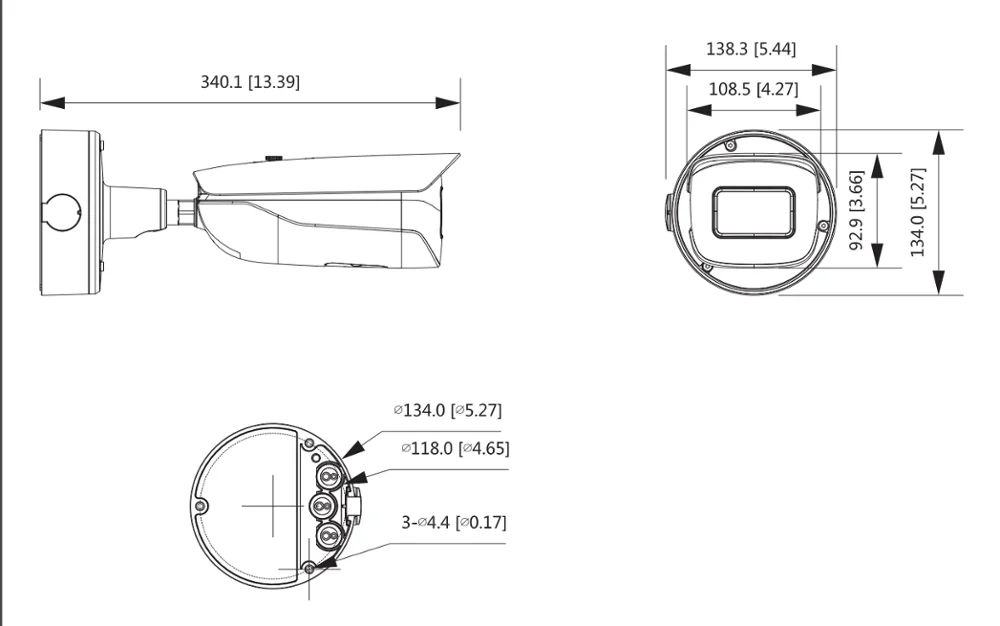 DAHUA IP Camera IPC-HFW7842H-Z 8MP AI IR Bullet Network Camera 24V AC/PoE/12V DC power support SMART IR