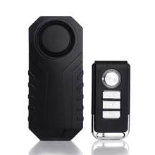 113dB Беспроводная сигнализация для велосипеда с дистанционным управлением, IP55 водонепроницаемые регулируемые противоугонные вибрационные датчики безопасности для мотоцикла велосипеда D
