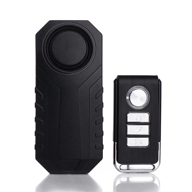 

113dB Wireless Bike Alarm With Remote, IP55 Waterproof Adjustable Anti-theft Vibration Security Sensors For Motorcycle Bicycle D