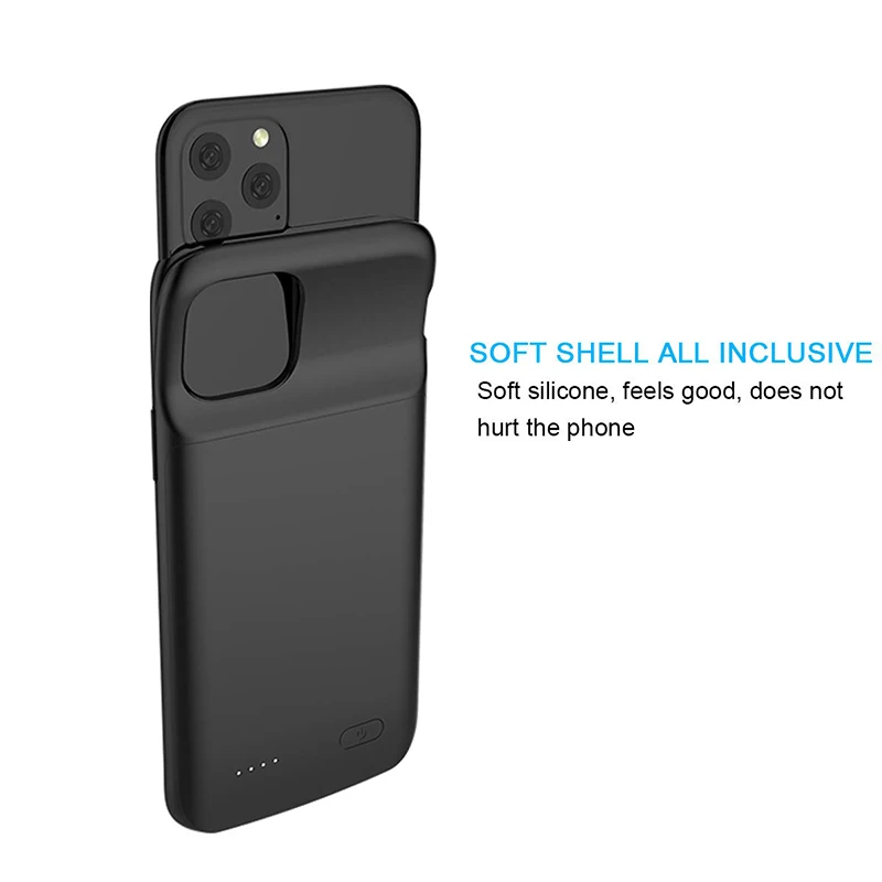 Banco do Poder de Carregamento de Carregamento da Bateria Pacote de Bateria Case para Iphone11 Externa de Volta para Iphone11pro Aroay Ultra 5000mah 11promax 7 Aroay 5000mAh Banco Do Poder de Carregamento
