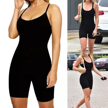 

Brand New Women Spaghetti Bodycon Slim Yoga Jumpsuit Female Casual Sleeveless Playsuit Fitness Outfits