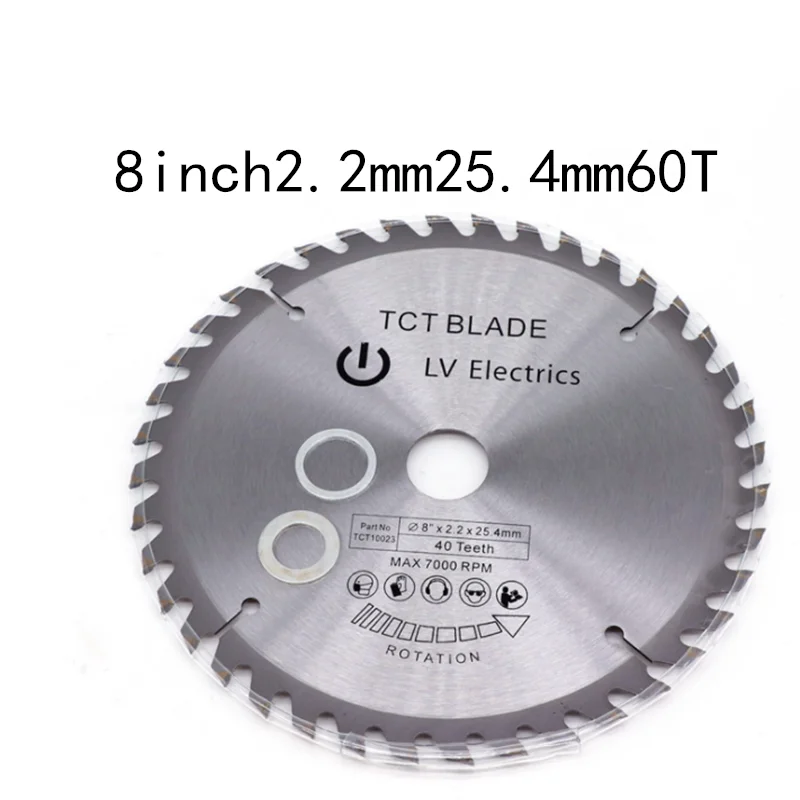 TCT10023-60T Твердосплавный пильный диск TCT по дереву, универсальный жесткий и Циркулярный пильный диск - Цвет: TCT10023-60T