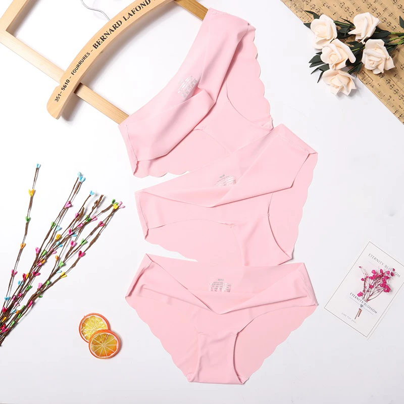 style 7 3 шт./лот, бесшовные трусики, комплект нижнего белья, женское комфортное нижнее белье, одноцветные хлопковые трусики со средней талией, женские трусы, нижнее белье - Цвет: style 7