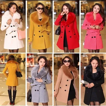 

2019 Autumn Winter New Double Breasted Trench Female High Quality Business Outerwear Woman Classic With Belt Long Trench Coat