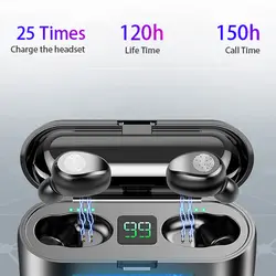 TWS беспроводной Bluetooth 5,0 наушники 1500 мАч зарядка цифровой дисплей питания наушники-вкладыши гарнитура