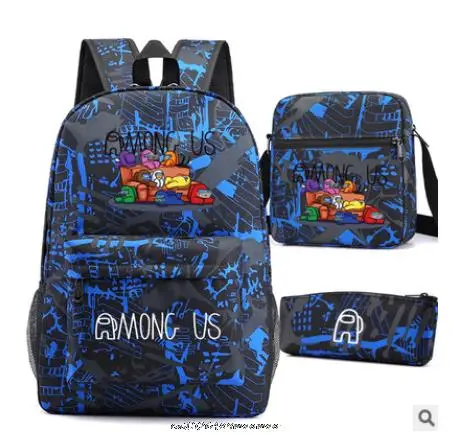 Among Us 3pcs Set Backpack Students 