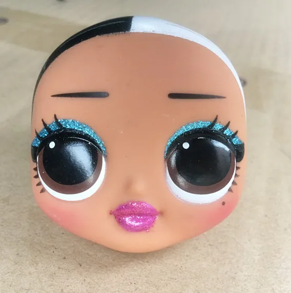 black and white doll