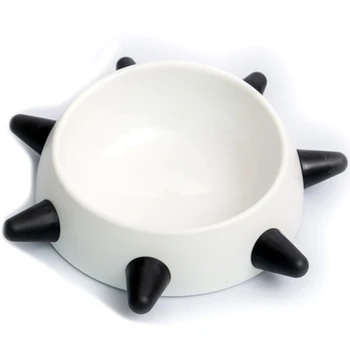 

Pet Rivet Beveled Bowl Dog Cat Cool Fashion Bowls Food Feeding Water Drinking Supplies for Cats Dogs Puppy Chihuahua Kitty