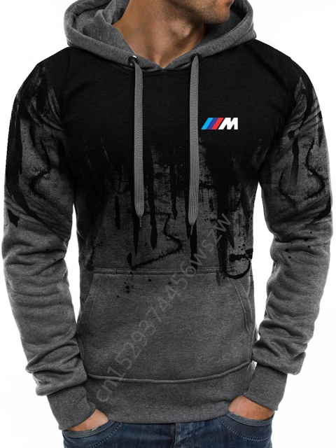 Hoodies Men Car Logo for bmw Print Sweatshirt Spring Autumn Gradient Hoodie hip hop harajuku Casual Hoody tracksuit qz | Автомобили и
