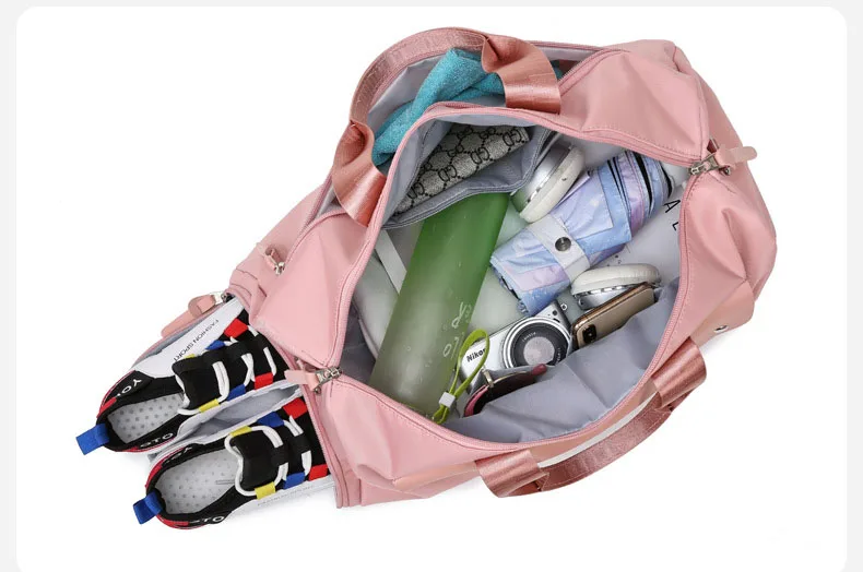 Женская сумка для путешествий, Большая вместительная спортивная сумка, дамская модная однотонная сумка на выходные, Мужская Портативная сумка для багажа на открытом воздухе