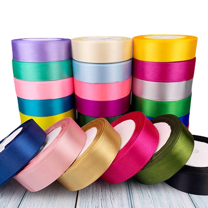 Satin Ribbon For Gift Packing Christmas Party 22Meters/Roll