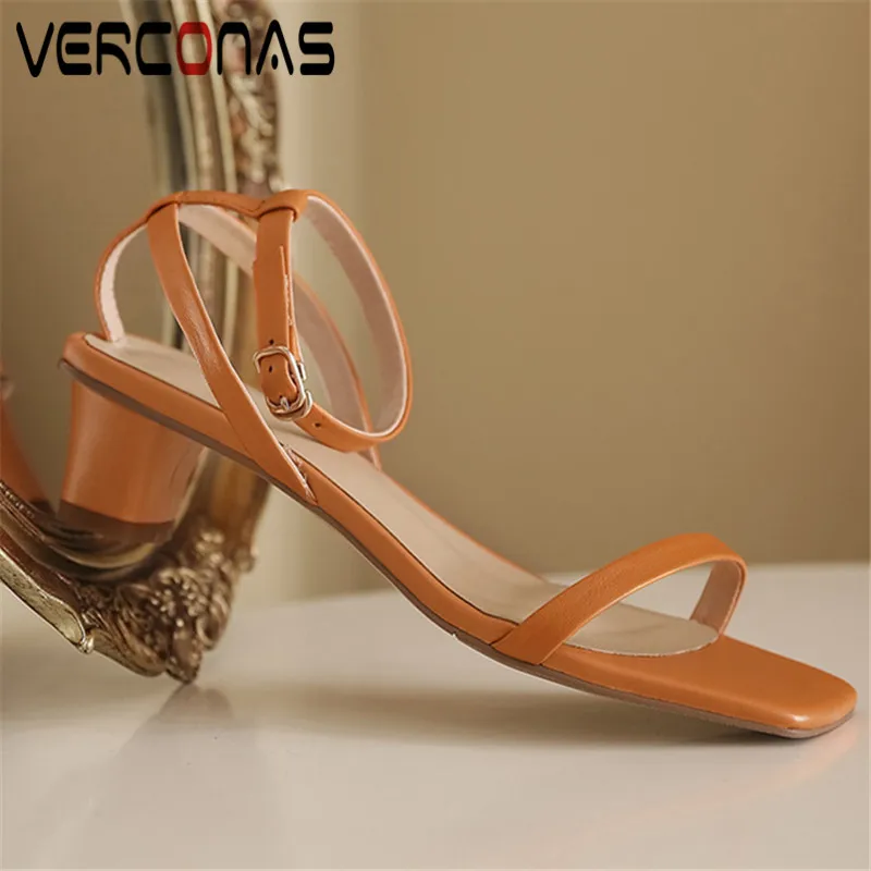 VERCONAS/модные женские туфли-лодочки с закрытым носком Новое поступление Сезон лето