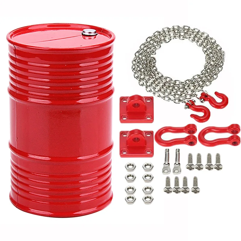 

SCX10 CC01 RC4WD RC oil drum Decorative Trailer hook Display Accessories