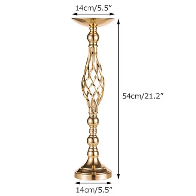 ERMAKOVA металлическая Цветочная композиция стойка для вазы подсвечник кронштейн канделябр главное украшение Свадебная вечеринка ужин отель украшения - Цвет: 54cm Gold
