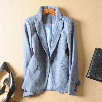 

Small Suit Women's Short Coat Spring And Autumn Long Sleeve Slim Fit Slimming Casual Korean-style Wool Blazer