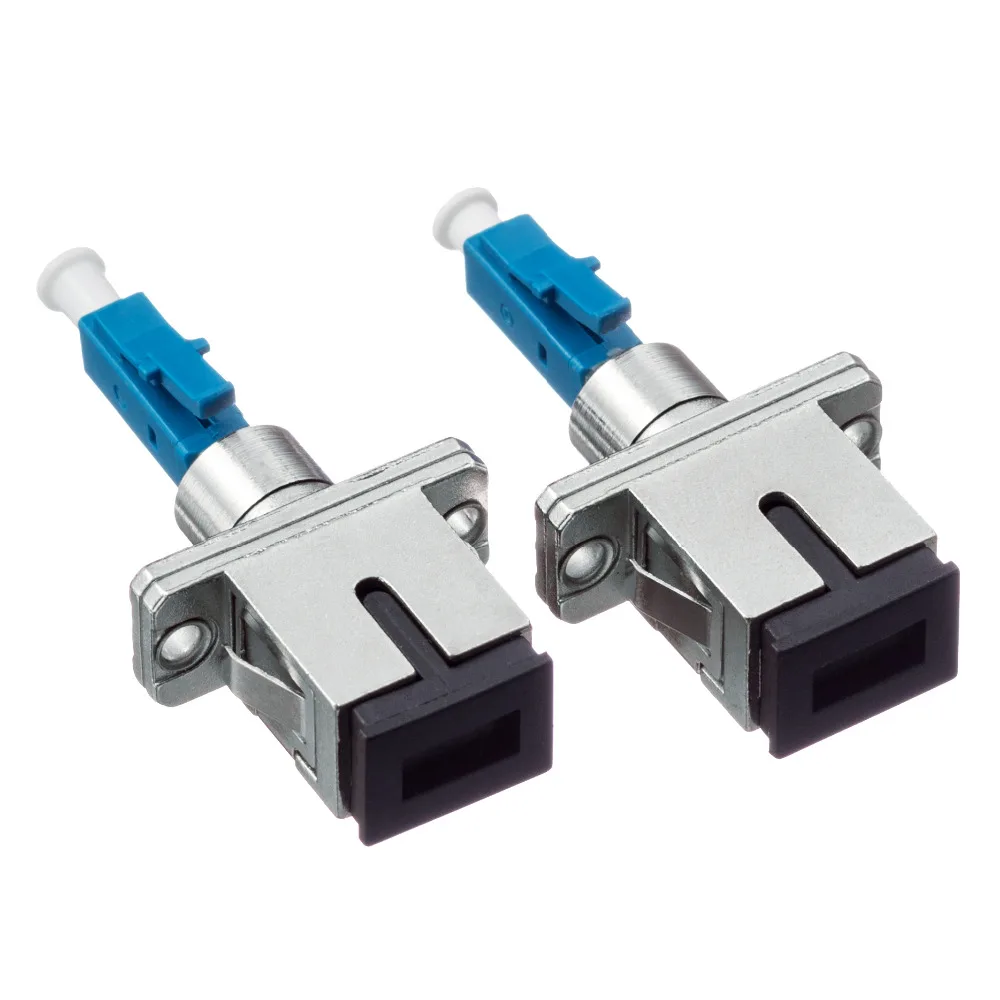 Hybrid Optical Fiber Connector Adapter Fiber Optic Coupler Cable Joint LC Male to SC Female Fiber Coupler