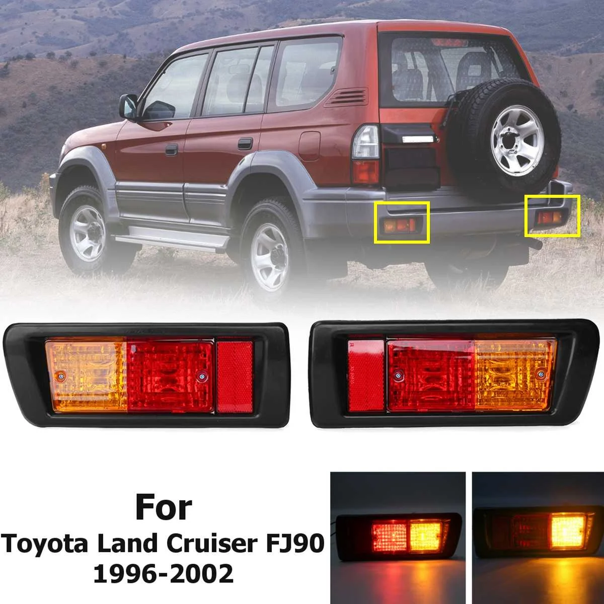 Светильник ры для задних противотуманных фар 81560 60440 Land Cruiser Prado Lc90 3400 Fj90 Fj95 2700 1996 1998