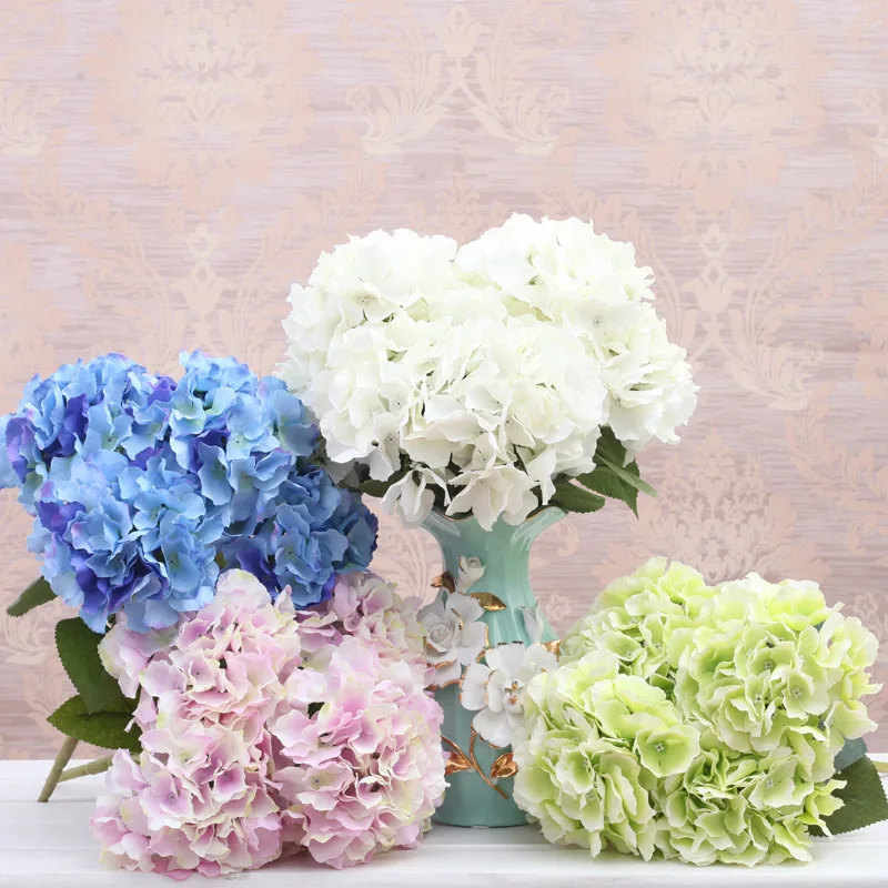  1pc Simulation Hydrangea Bride Wedding Flowers Handkerchief Flower Festival Party Decoration Home H