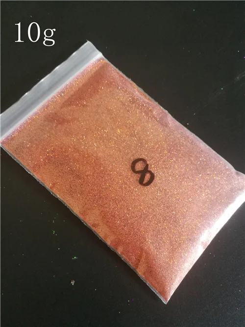 color8-10g 0,2 мм(1/128) ногтей голографический блеск Сверхтонкий 3D лазерный блеск для ногтей Гель-лак или другое художественное украшение 10 г/50 г лак для ногтей - Цвет: color8-10g