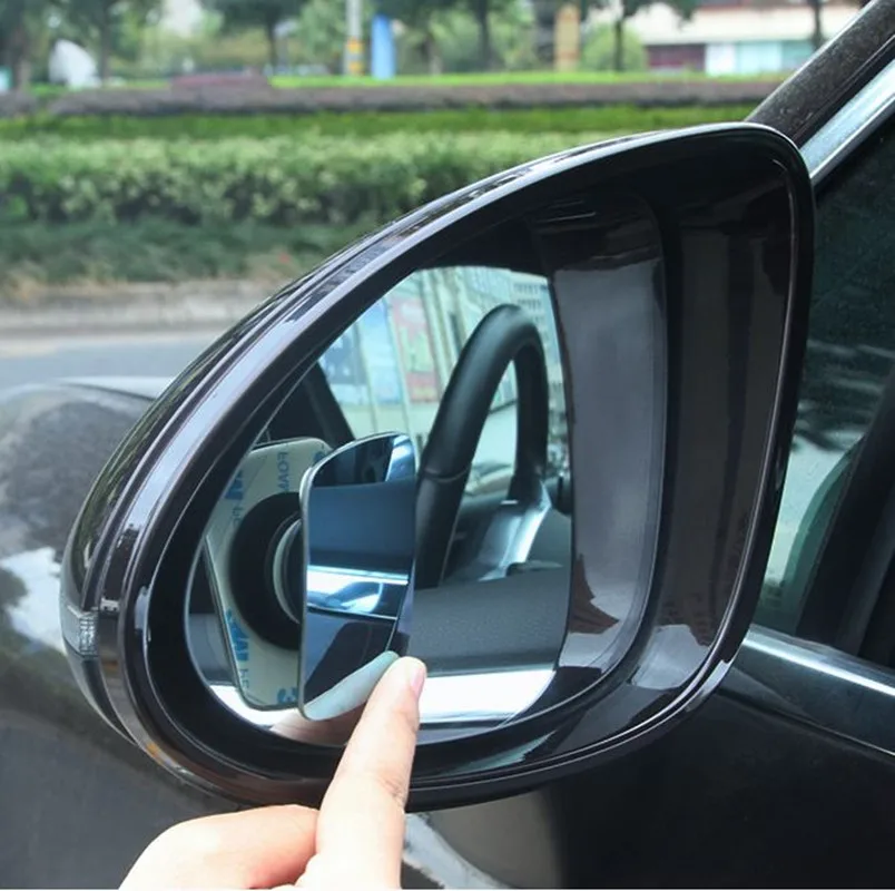 Маленькие круглые выпуклые веерообразные прямоугольные зеркала для автомобиля увеличивают визуальный угол во избежание слепых пятен обеспечивают безопасность вождения