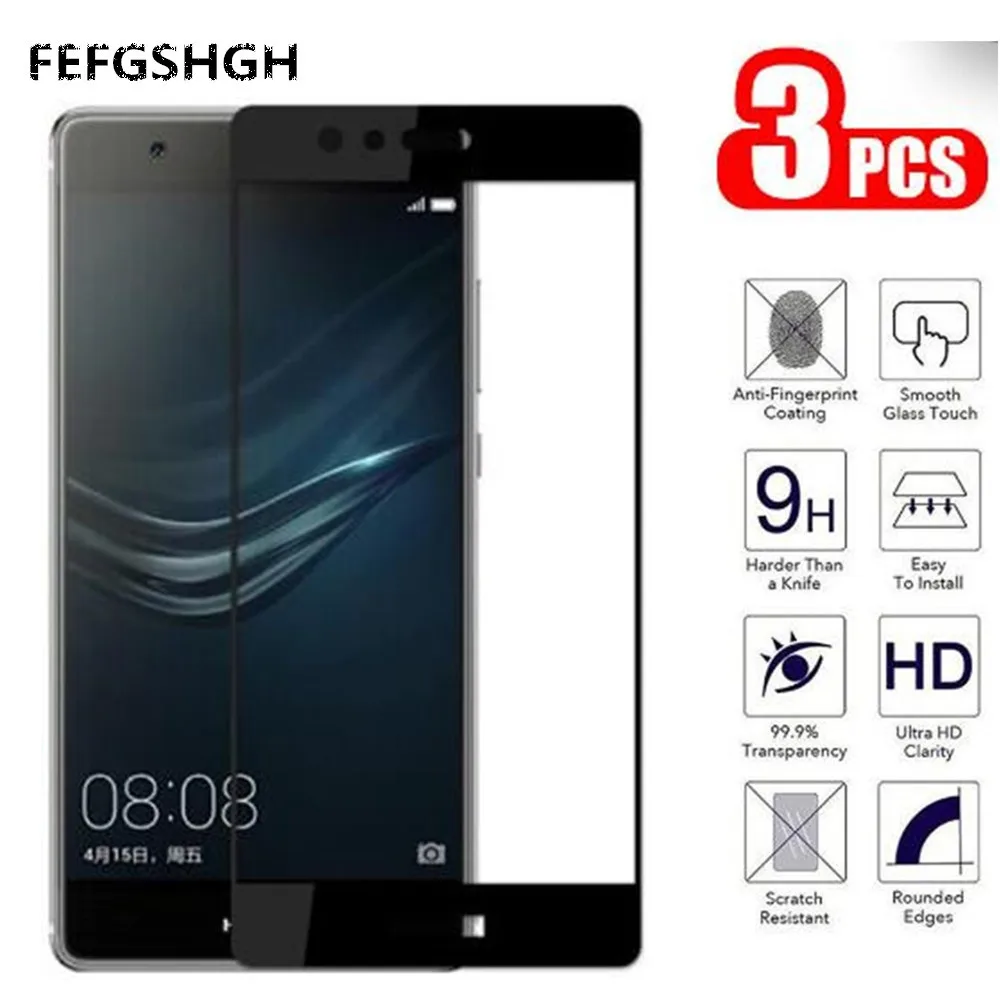 

Tempered Glass For Huawei P9 Full Cover 9H Protective film Explosion-proof Screen Protector For Huawei P9 EVA-L09 EVA-L19