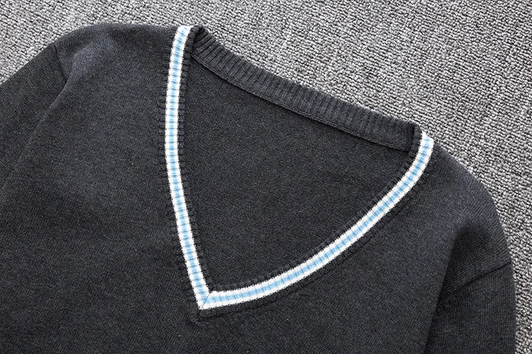 2019 New Sweater Slytherin Ravenclaw Hufflepuff Long Sleeve Sweater V-neck All-match Unisex Daily Clothes Cosplay Costumes
