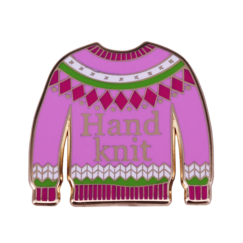 Эмалированная Заколка Для Вязания Свитера, украшение для творчества