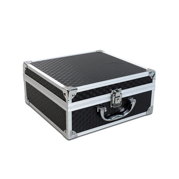 

Large Capacity Carrying Case for Tattoo Machine Box Black Aluminium with Lock Permanent for Tattoo Artist