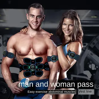 

Intelligent Electric Abdominal Belt EMS Muscle Training Abdominal Instrument Lazy Fitness TENS Vibration Massager Muscle Stimula