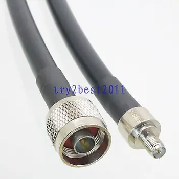 

DHL/EMS 10 Sets RG8/KSR400 N plug pin to RP-SMA plug pin Straight RF Jumper pigtail Cable 3FT -C1