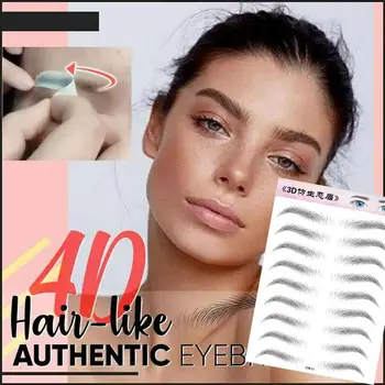 

Natural 4D Hair-like Authentic Eyebrow Stickers Bionic Tattoo Eyebrows Waterproof Lasting Eye Brow Stickers Make Up Cosmetic