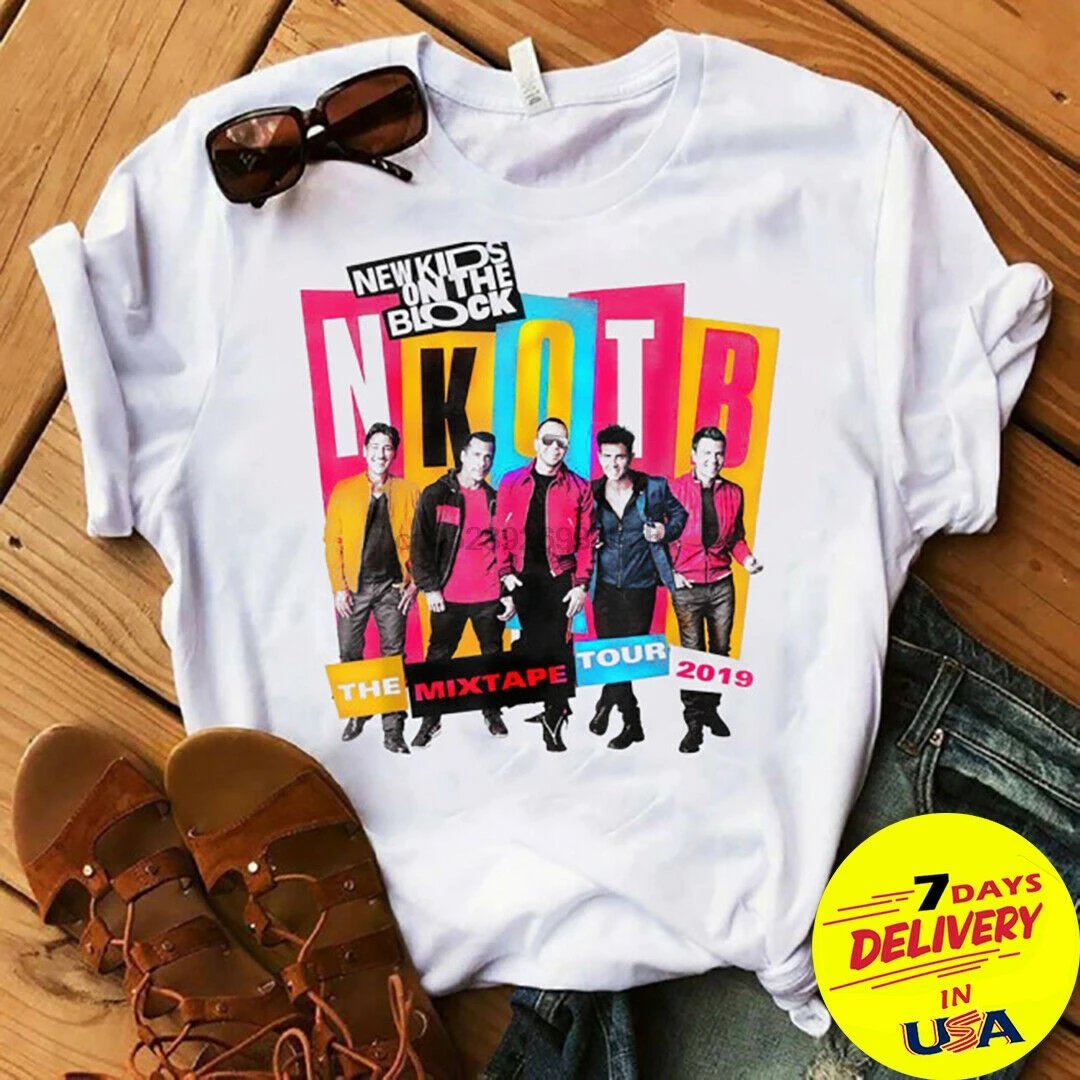 

New Kids On The Block The Mixtape Tour 2019 Years Aniversity T- Shirt