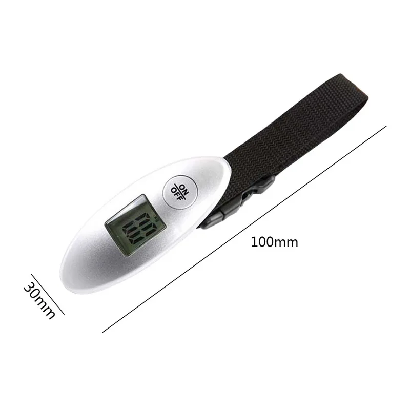 1 шт. цифровой электронный Чемодан весы ЖК-дисплей Дисплей переносной штатив для взвешивания Чемодан весы Вес баланс 100g/40 кг 88Lb - Цвет: B