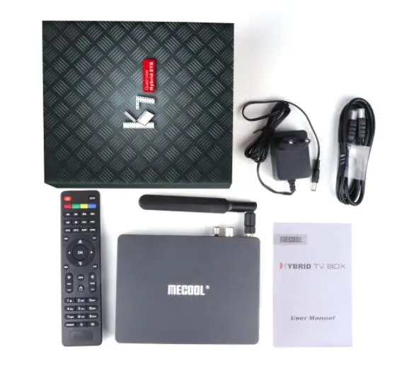 MECOOL K7 DVB-S2 DVB-T2 DVB-C Android 9,0 ТВ коробка, 4 ГБ, 64 ГБ, Amlogic S905X2 2,4G/5G Wi-Fi USB 3,0 Smart ТВ ящик медиа плеер