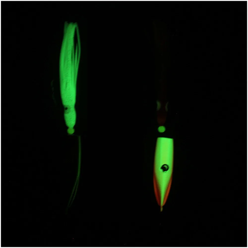 Cabeça de Chumbo Pesca Lula Nadar Baixo Voar Borracha Gabarito Girador Isca 150 - 180 200g 4 Pçs 9 Cheap Iscas artificiais