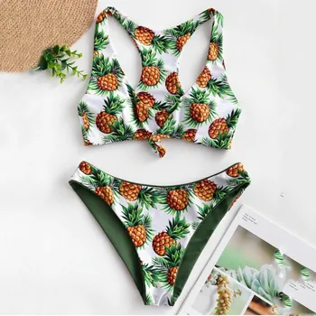 

Women High Waist Bikini Push Up Bikinis Print Swimsuit Female Beachwear Swimwear