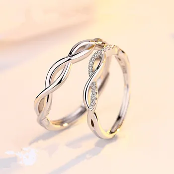 

Silver Color 925 VVS1 Diamond Ring for Women Couple Luxury Anillos Wedding Bizuteria Topaz Gemstone 925 Jewelry Ring