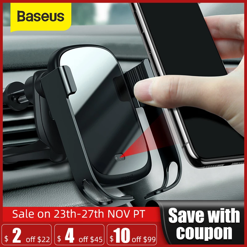Baseus Car Wireless Charger Phone Holder in Car